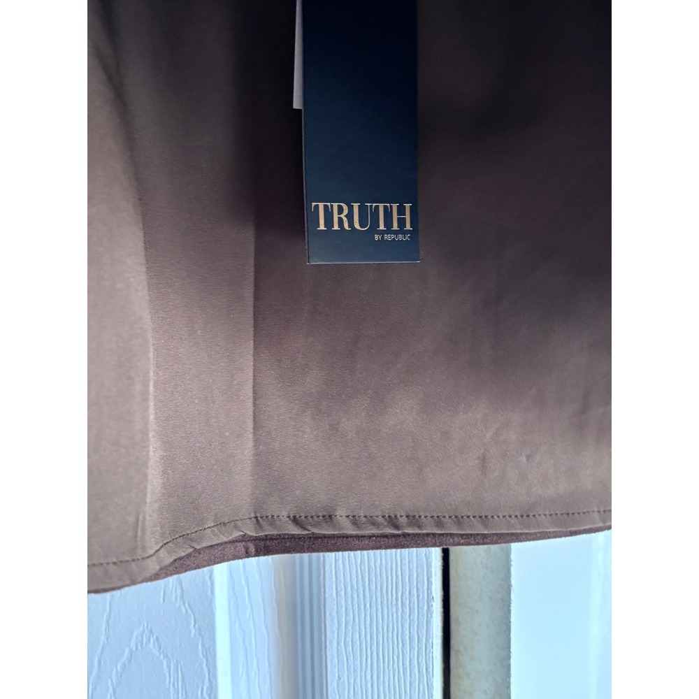 NWT Truth by Republic Faux Suede Mini Skirt XL Chocolate Brown MSRP $58 - Picture 6 of 10